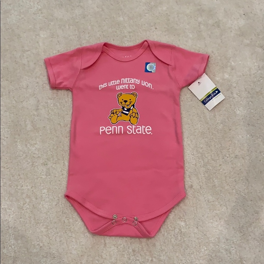 Pink penn state onesie